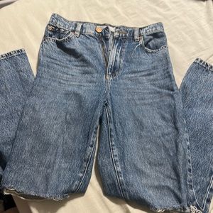 dark blue denim jeans